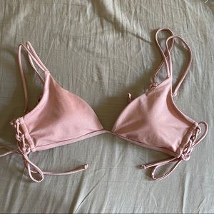 LA hearts by Pacsun pink bikini top
